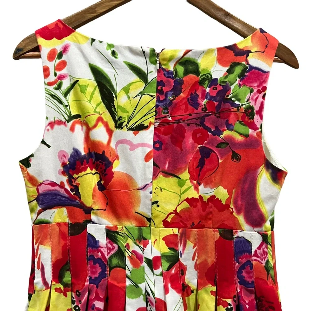 Eliza J Watercolor Floral Sleeveless Dress - Picture 7 of 8